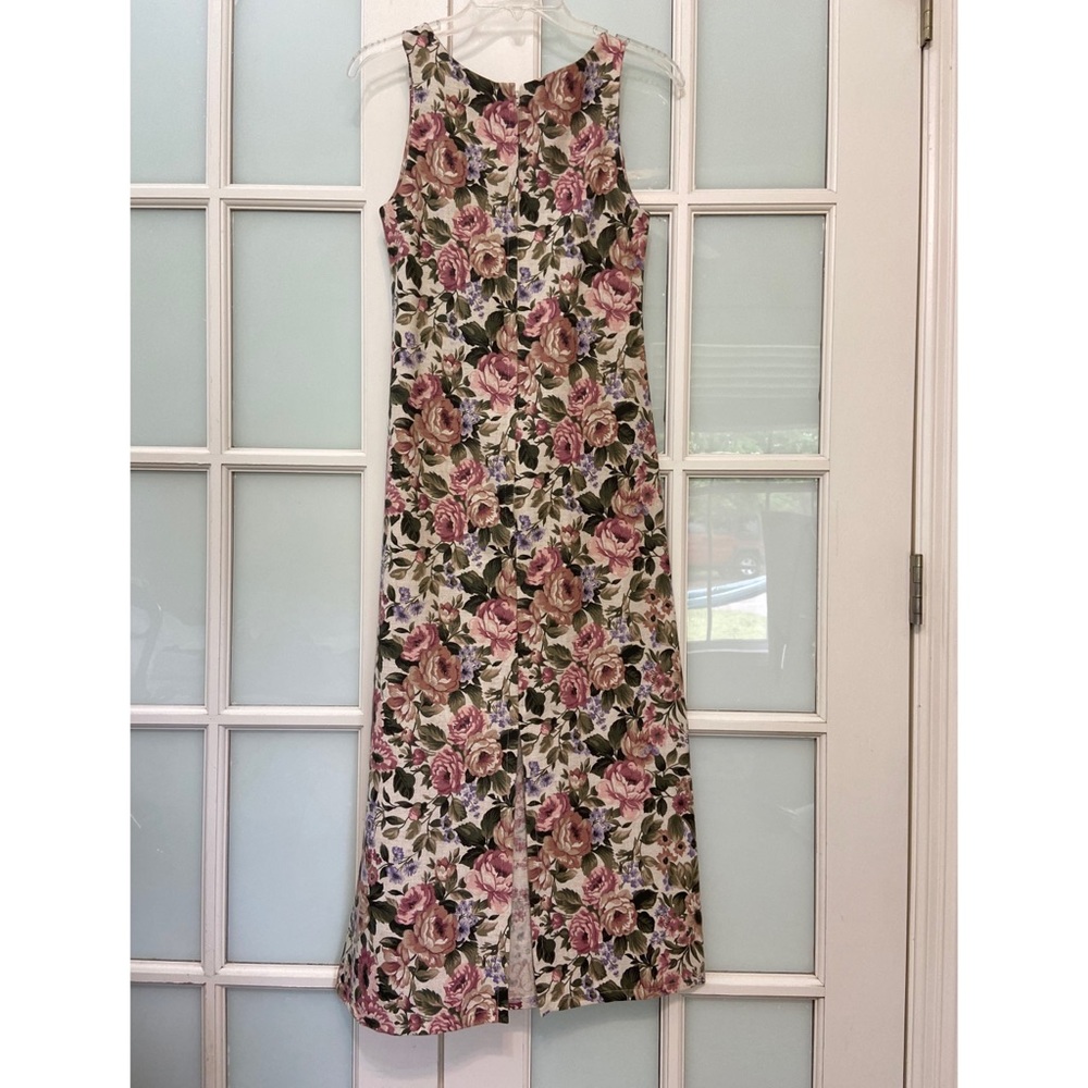 Vintage Slim Cut Floral Dress - Picture 5 of 9